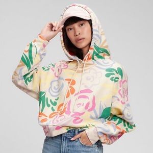 Gap Crop Sweatshirt with Hood NWOT